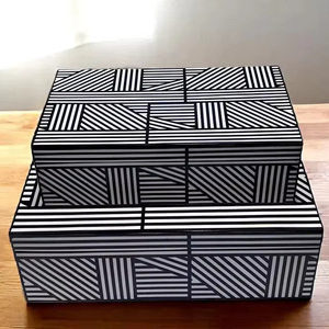 ILAHI's Bone Inlay <b>Drawer</b> Modern Design Agate Detailing <b>Storage</b> Portable Home Furniture - Product Image 1