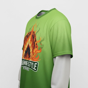 Camiseta de manga larga holgada para hombre, 280g, nueva, con efecto desgastado, estilo hip hop americano, diseño moderno con letras. - Product Image 4