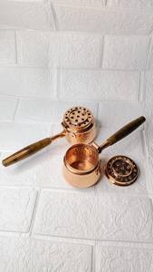 Brûleur d'encens Bakhoor décoratif haut de gamme au design martelé pour les intérieurs religieux arabes, écologique et durable, couleur cuivre - Product Image 2