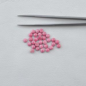 Thulite ธรรมชาติอัญมณีทรงกลมเรียบ7มม. อัญมณีหลวมอัญมณีแท้สำหรับเครื่องประดับที่ดีในราคาโรงงาน - Product Image 1