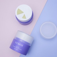 [ECOSMEC] SO BASE Masque Crème au Collagène Sans Rinçage, Contenant Broyeur, Masque Facial Éclat Jour & Nuit pour Peaux Ternes