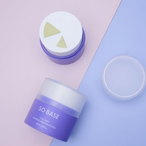 [ECOSMEC] SO BASE Masque Crème au Collagène Sans Rinçage, Contenant Broyeur, Masque Facial Éclat Jour & Nuit pour Peaux Ternes - Product Image 2
