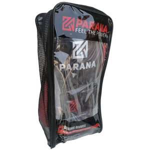 ถุงมือชกมวยฝึกซ้อมระดับมืออาชีพ หนังแท้ ระบบ Powerlock แบรนด์ส่วนตัว Parana Sports ขนาดมาตรฐานสำหรับศิลปะการต่อสู้ - Product Image 6