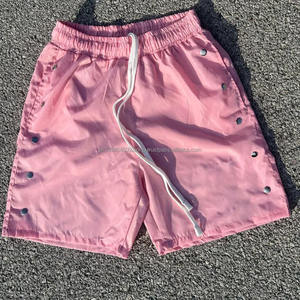 Fabricante personalizado con cordones bordados Chenille Summer Beach Sport Pantalones Casual Gym Mens Sweat Swim Nylon Shorts para hombres - Product Image 4