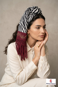 High Grade Custom Printed Square Scarf With Tassel Soft Lightweight Womens Fashion Headscarf OEM ODM Bulk Supplier - Product Image 5