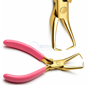 Kit d'outils pour extensions de cheveux nouées à la main, pince à micro-anneaux, acier inoxydable, étanche, avec étui en cuir pour usage professionnel - Product Image 4