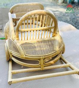 Chaise pivotante pour enfants Cloud, style voiture tropicale, siège bébé écologique, design tissé naturel - Product Image 3