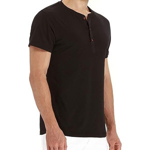 T-shirts Henley à manches courtes pour hommes, mode décontractée, avec patte de boutonnage sur le devant, en coton, coupe régulière, respirants, col rond - Product Image 5