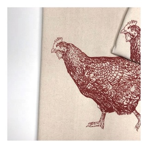 Serviette de cuisine en coton 100% personnalisée avec impression fourche, serviette à vaisselle, OEM ODM, faible MOQ, vente en gros directe usine - Product Image 5