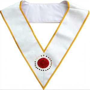 Badge Souvenir Personnalisable en Toile avec Crochet et Boucle, Collar Dignitarie du GLDF AASR - Product Image 5