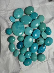 พลอยเทอร์ควอยซ์อะริโซนาแบบคาโบชอง สำหรับทำเครื่องประดับ ที่ BU GEMS - Product Image 6