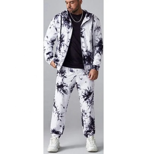 Chándal con logotipo personalizado para hombre, chándal de buena calidad con tinte de corbata para hombre, chándal con cremallera por sublimación para hombre y mujer - Product Image 1