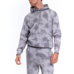 Men <b>Tie</b> <b>Dye</b> Tracksuit Hooded Full Length Sweatshirt Pants <b>Set</b> Casual Autumn Wear 100% Cotton Breathable Regular Fit - Product Image 4