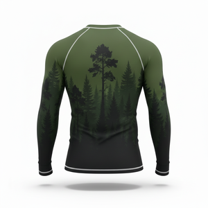 Camiseta Deportiva de Compresión Unisex de Manga Larga, Personalizable por Sublimación, para BJJ, MMA, Jiu Jitsu, Grappling, Entrenamiento No Gi - Product Image 2