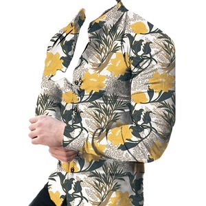 Camisa Estampada para Hombre, Manga Larga, Un Solo Botón, Otoño, 100% Algodón, Superventas, Precio Económico, Venta al Por Mayor, OEM, a la Moda, para Exportación - Product Image 6