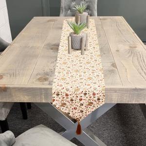 Luxury Decorative Floral Peacock Embroidered Rayon Table Runner for Home Wedding Restaurant & Hotel Decor-Durable & Eco-Friendly - Product Image 4