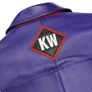 Veste universitaire en cuir d'agneau sur mesure pour homme, veste en cuir véritable de haute qualité fabriquée en usine, vêtements d'extérieur pour homme, support OEM - Product Image 5