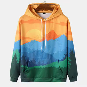 Custom Design 100% Cotton Winter Sublimation Casual <b>Hoodies</b> with Print <b>Lightweight</b> Breathable Eco-Friendly High Quality for Men - Product Image 1