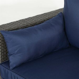 Conjunto de Sofás de Ratán para Exteriores, Impermeable, con Estructura de Aluminio, para Patio y Jardín - Product Image 5