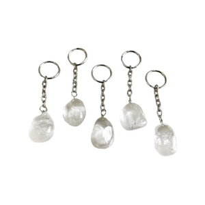 High quality Crystal Keychain Clear Crystal Tumbled <b>Key</b> Chine Natural Stone <b>Key</b> Holder Gifts for Women <b>Key</b> <b>Chain</b> wholesale - Product Image 6