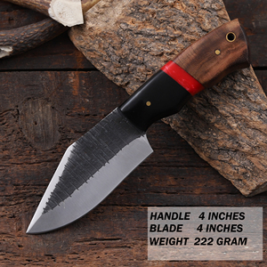 Cuchillo Nórdico de Acero 1095 con Hoja Fija y Punta Caída, Mango de Resina de Palisandro, Personalizado OEM, Hoja Entera, Grado Industrial - Product Image 2