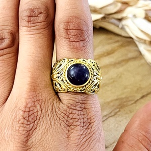 Hot Design Boho Butterfly Tribal Brass Amethyst <b>Ring</b> Women 18K Gold/Silver Plated Vintage <b>Statement</b> <b>Ring</b> Daily Wear - Product Image 2