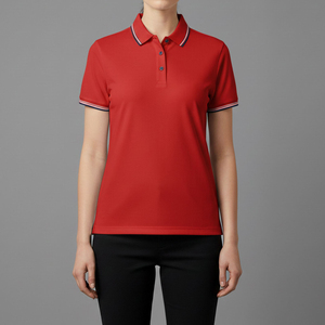Chemise décontractée personnalisée pour femme avec broderie frontale, respirante et anti-humidité, idéale pour le golf ou comme uniforme de bureau, service OEM 100% disponible. - Product Image 1