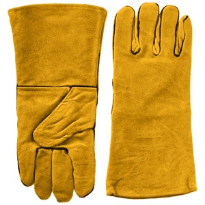 Guantes de Soldadura Unisex de Cuero Vacuno de Alta Calidad CAPTAIN INDUSTRY CI-WG-107, Protección UV, Impermeables y Antideslizantes - Product Image 3