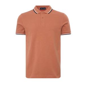 Camisa de Golf Deportiva de Manga Corta para Hombre, Diseño Personalizado con Logotipo, Algodón y Elastano, Antiarrugas, con Botones, Patrón Sólido, Informal - Product Image 6