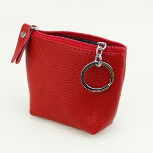 Petit porte-monnaie en cuir avec porte-clés à anneau Porte-monnaie en cuir pratique pour pièces de monnaie - Product Image 2