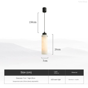 Modern lamp post pendant <b>light</b> cylindrical pendant <b>light</b>, suitable for <b>living</b> rooms, hotels, and bar counters - Product Image 6