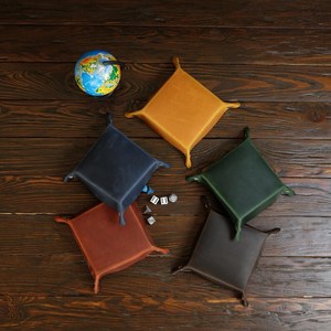 Plateaux de rangement en cuir véritable emboîtables multi-tailles, boîtes de rangement polyvalentes, ensembles d'organisateurs de valet en cuir, étuis pour sacs GLTY-0088 - Product Image 3