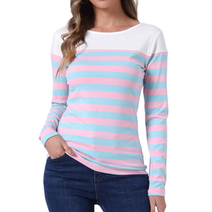 Blusa Casual de Algodón Orgánico Ecológico para Mujer, con Cuello y Lentejuelas, para Fiesta, Proveedor Mayorista - Product Image 1