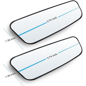 Set di 2 Specchietti Retrovisori Grandangolari Convessi Adesivi Regolabili per Auto, Specchietti Laterali per Punti Ciechi - Product Image 2