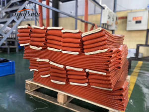 Matéria prima fibra vidro alta temperatura Silicone revestido fibra luva e pano para fogo - Product Image 3