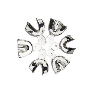 Juego de 6 Bandejas de Impresión Dental de Acero Inoxidable de Grado Médico para Medición de Mandíbula, Fuente de Alimentación Manual, Certificación CE, de Grip Surgical - Product Image 5