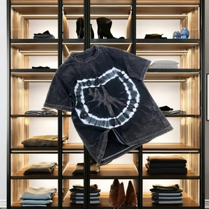 T-shirt formel à col roulé pour homme, manches courtes, 100 % coton, avec logo imprimé en sérigraphie sur le devant, écologique et respirant - Product Image 4