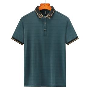 Man With Collar Tee <b>Shirts</b> Slim Fit <b>Polo</b> T <b>Shirt</b> For Men <b>Orange</b> Top No Logo Streetwear Cotton Clothing Chic Comfortable Basic - Product Image 4
