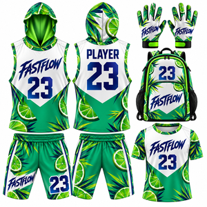 ชุดเสื้อเจอร์ซีย์ฟลักซ์ 7V7 แบบกลับด้านได้สำหรับผู้ใหญ่ พิมพ์ลายด้วยความร้อน ระบายอากาศได้ดี ซับเหงื่อ ไซส์พลัส แบบไม่มีแขน - Product Image 1