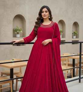 Traje Pakistaní, Vestido para Mujer Estilo Indio, Vestido Musulmán para Mujer, Material de Calidad de Exportación - Product Image 5