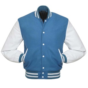 Chaqueta Varsity con Cuello Alto, Construcción de Lana, Parche con Letras en Relieve, Diseño de Parches para Eventos Deportivos Juveniles y Fiestas Escolares - Product Image 1