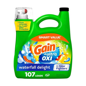 Lessive liquide concentrée Gain avec neutralisateurs d'odeurs, parfum Original, lot économique - Product Image 3