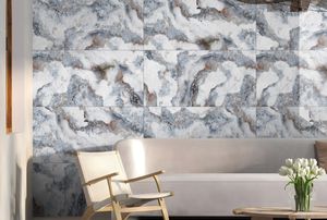 Carreaux de céramique en marbre craquelé 600x1200 HG, finition polie brillante, carreaux muraux décoratifs pour la conception et le développement immobilier, vente en gros - Product Image 2