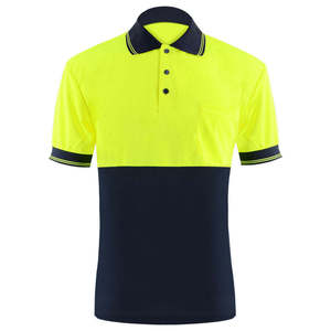 Camiseta Polo de Trabajo de Poliéster Reflectante Fluorescente de Alta Visibilidad con Logotipo Personalizado, Ropa de Seguridad Transpirable para Trabajadores - Product Image 5