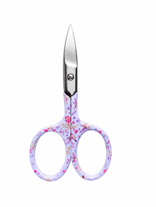 Ciseaux de broderie multifonction professionnels DIY 4,5 pouces, lisses, OEM, motif floral lavande, en acier inoxydable tranchant pour artisanat - Product Image 1