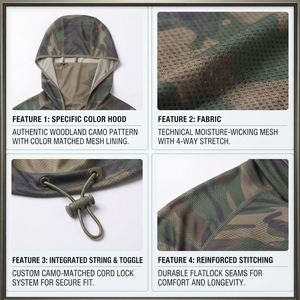Vente en gros de vêtements de pêche en mer à séchage rapide par sublimation UV, sweat-shirt de pêche, chemises de performance à manches longues, t-shirt de pêche - Product Image 6