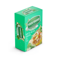 Exportateur du Vietnam poudre de thé litchi fraise poudre de boisson énergisante pratique 10 18 bâtons par boîte boîte d'emballage de thé