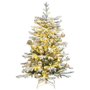 Albero di natale artificiale incernierato con 150 e palla Set 59.1 \ "albero di natale - Product Image 1