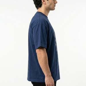 Men's Orange Oversized T-<b>Shirt</b> <b>Geometric</b> Rhinestone Pattern Short Sleeve O-Neck Street Style Casual Jersey Cotton Front Logo - Product Image 4