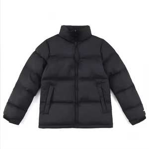 Blouson matelassé d'hiver pour homme, coupe-vent, respirant, à capuche, color block, col montant, fermeture éclair frontale, décontracté, en polyester rembourré, coupe régulière - Product Image 4